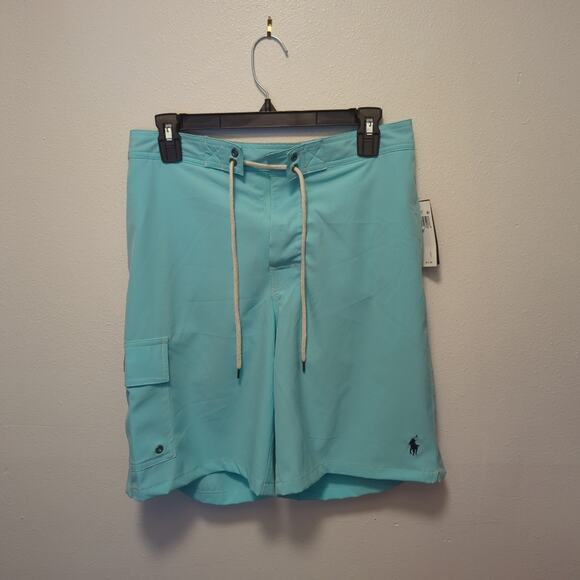 NWT Polo Ralph Lauren Mens Core Replen blue Swim Shorts Lined Sz small